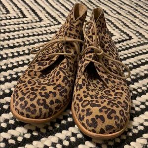 Lucky Brand Leopard Desert Boots